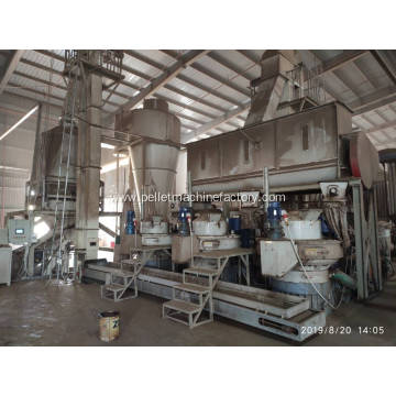 large-scale 2t/h biofuel wood pellet processing line